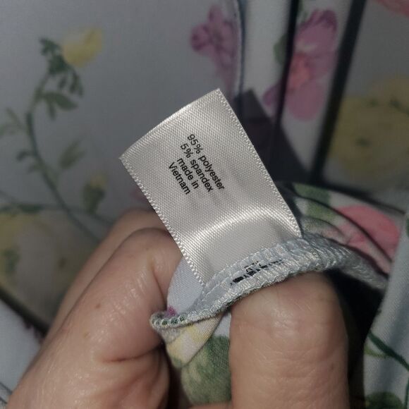 Lane Bryant Floral Print Garment - Yellow and Purple Accents - Picture 5 of 6